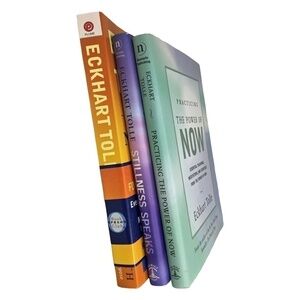 ECKHART Tolle Trilogy New Earth Stillness Speaks Practicing Power of Now Books